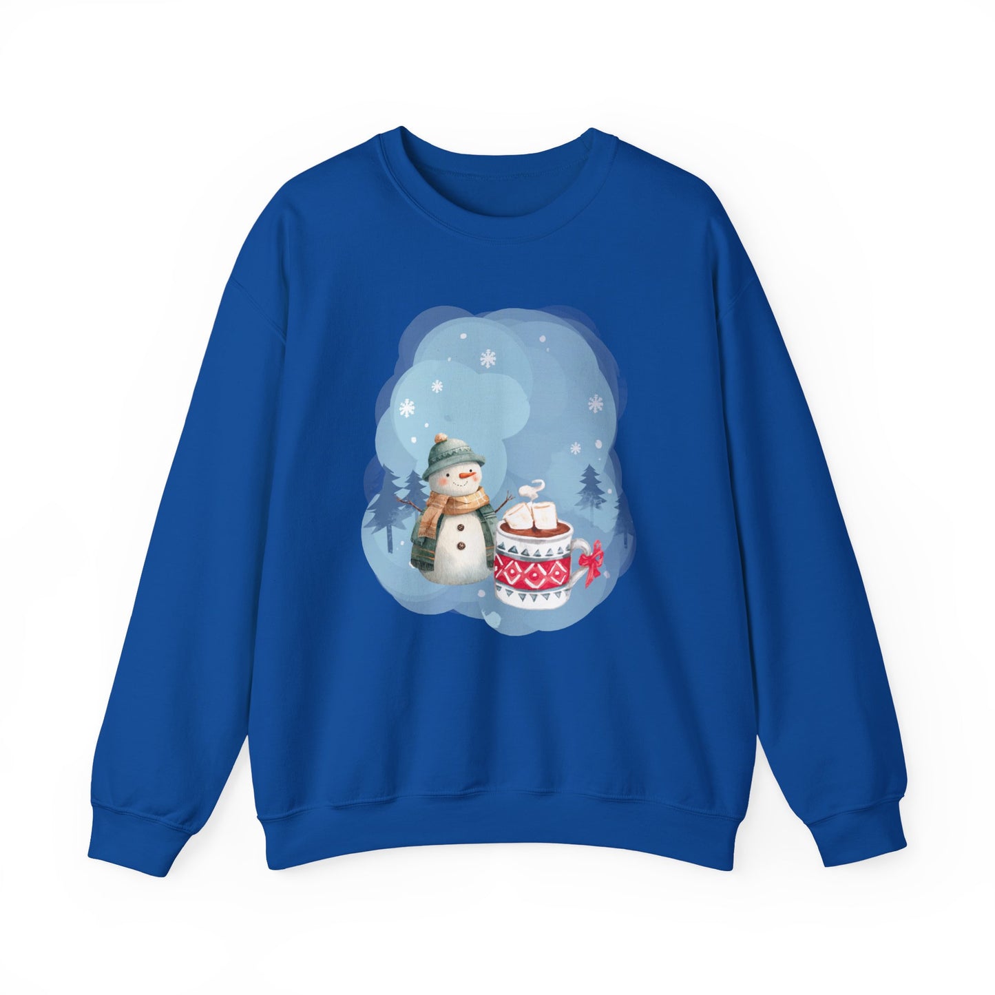 Snowman and Winter Coffee - Unisex Crewneck
