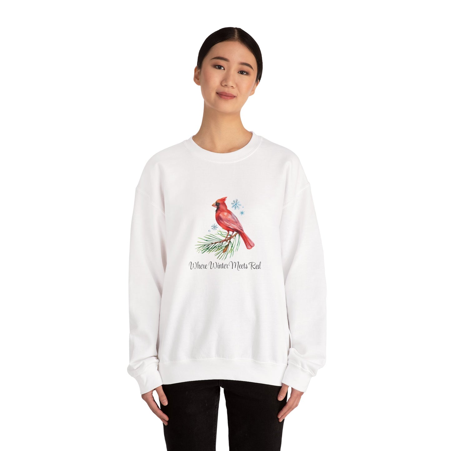 Where Winter Meets Red - Winter Unisex Crewneck™