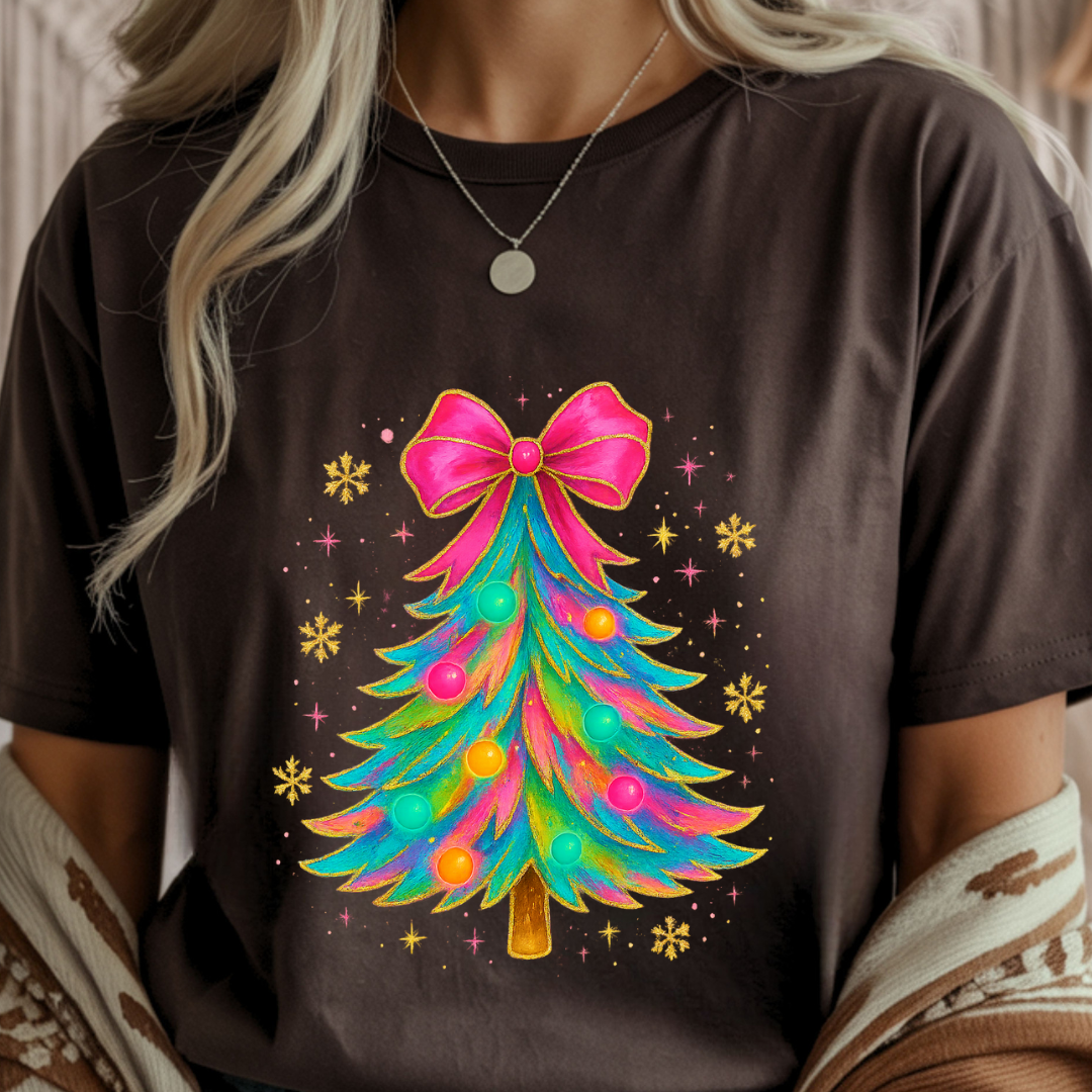 Christmas Bow Tree - Winter Unisex T-Shirt