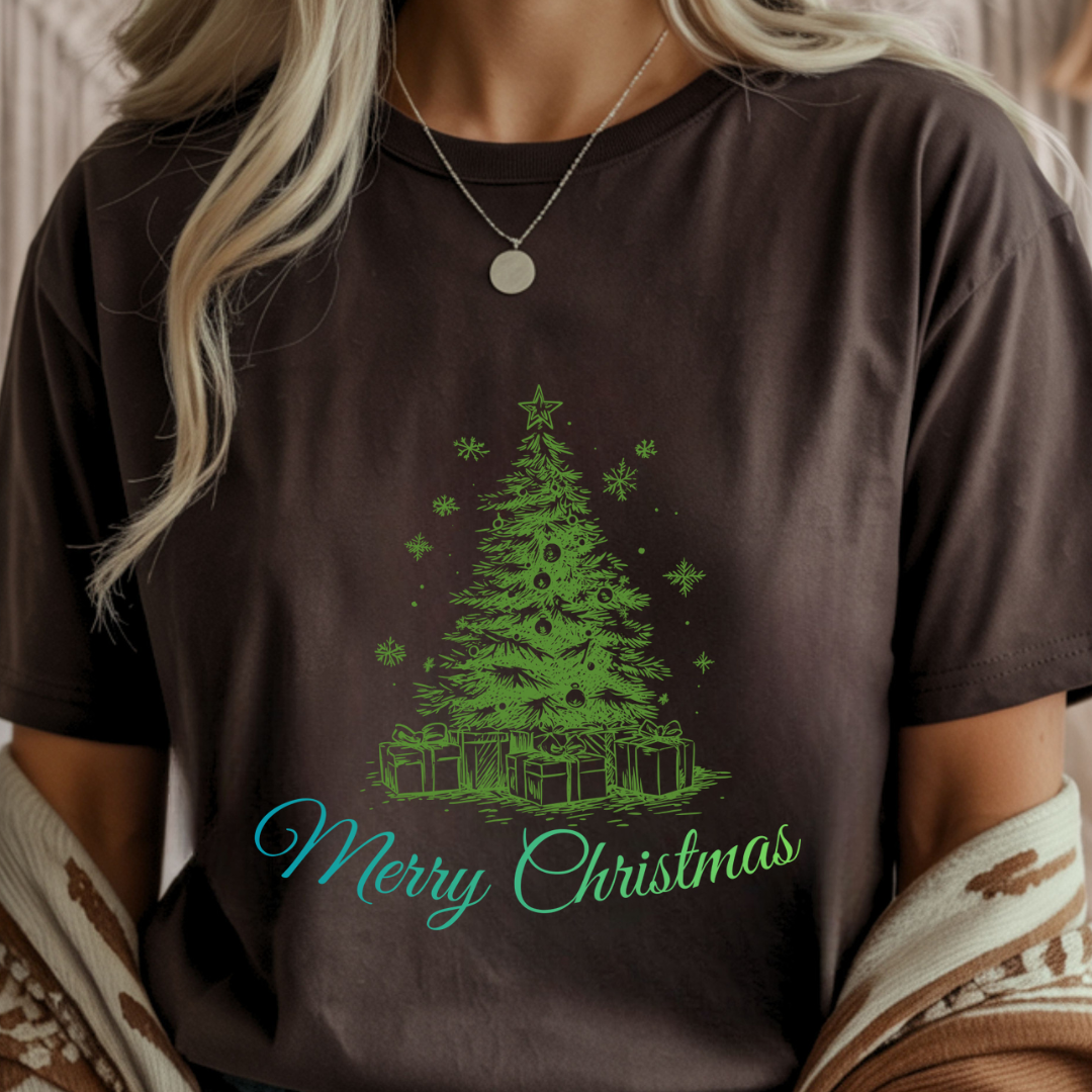 Merry Christmas Tree - Winter Unisex T-Shirt