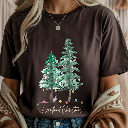 Woodland Christmas - Christmas Unisex T-Shirt