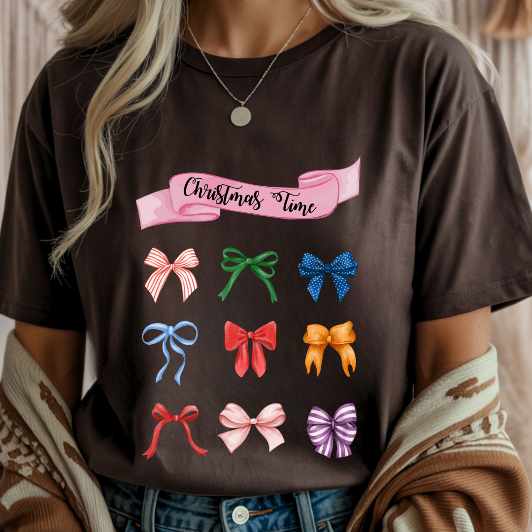 Christmas Time Ribbons - Winter Unisex T-Shirt