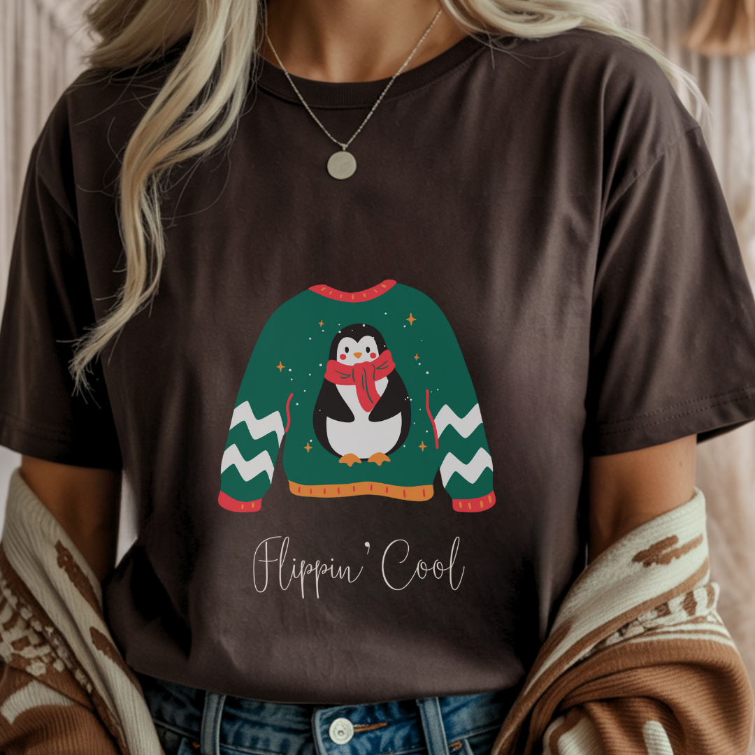 Hippin' Cool Penguin - Winter Unisex T-Shirt