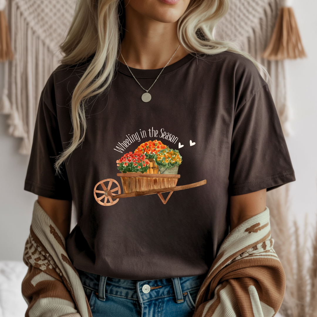 Wheeling in the Season - Fall Unisex T-Shirt
