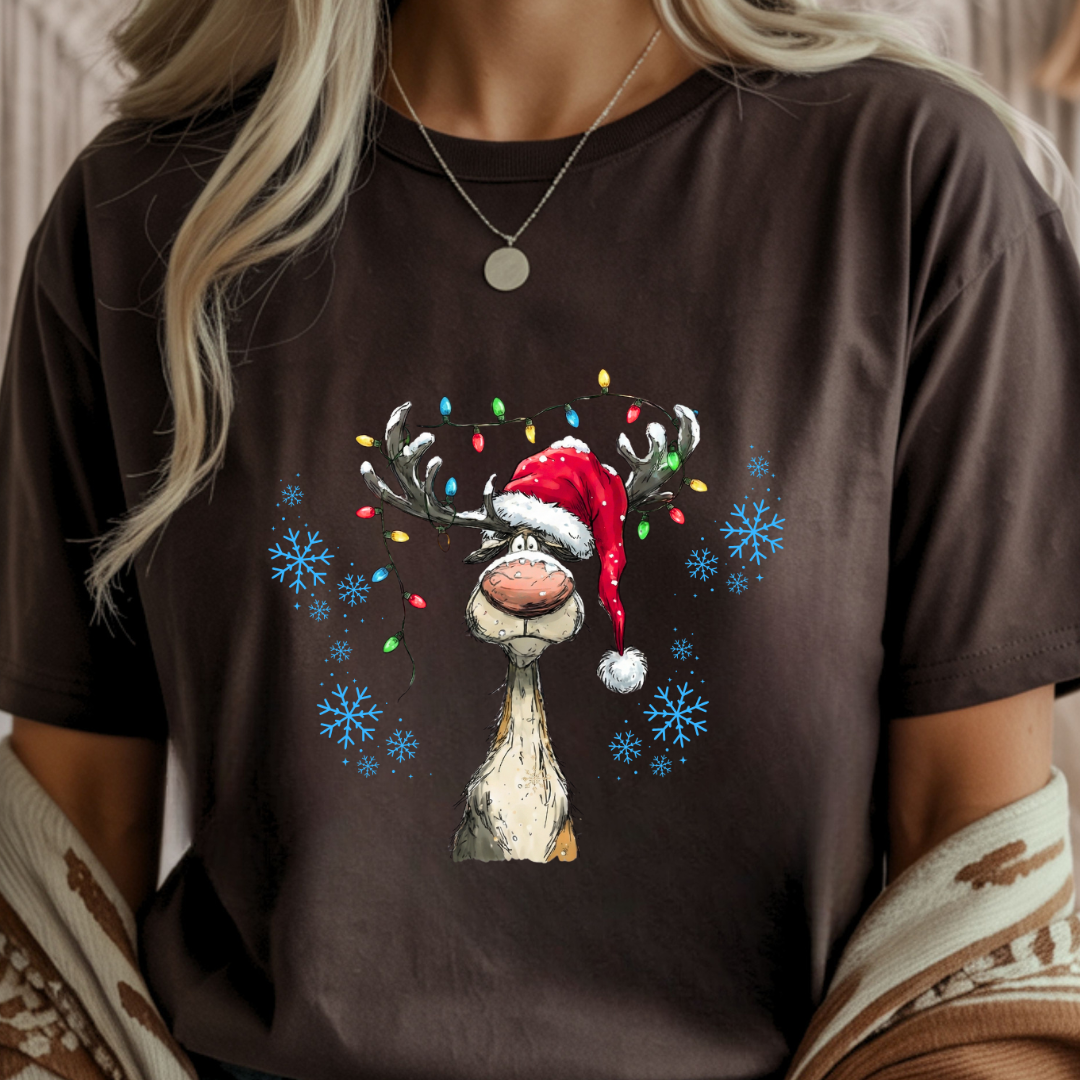 Vintage Reindeer - Christmas Unisex T-Shirt