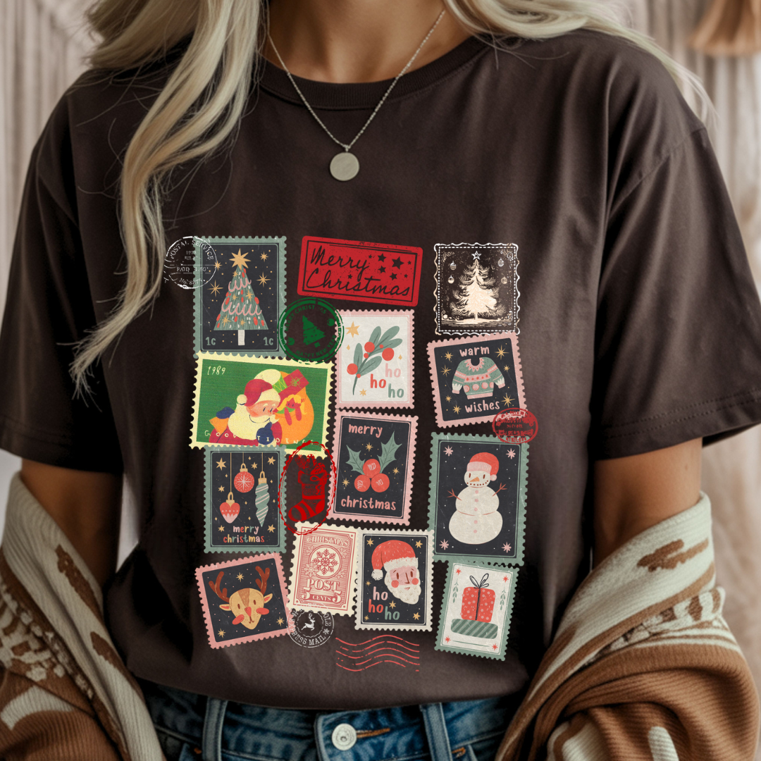 Christmas Stamps - Christmas Unisex T-Shirt