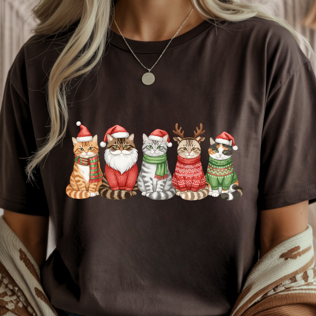 Christmas Cats - Winter Unisex T-Shirt