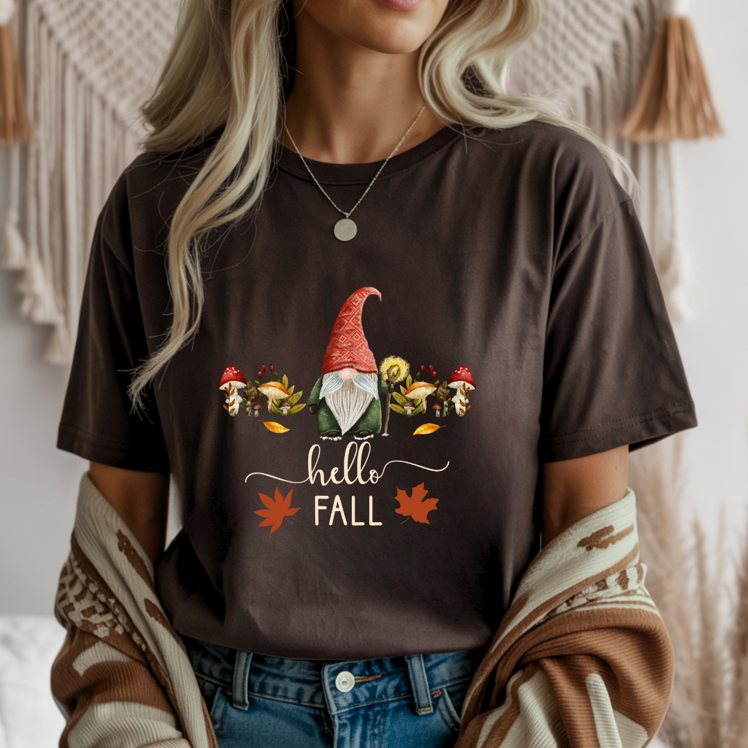 Hello Fall - Gnome Unisex T-Shirt