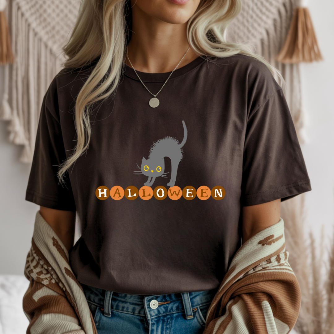 Halloween Cat Unisex T-Shirt