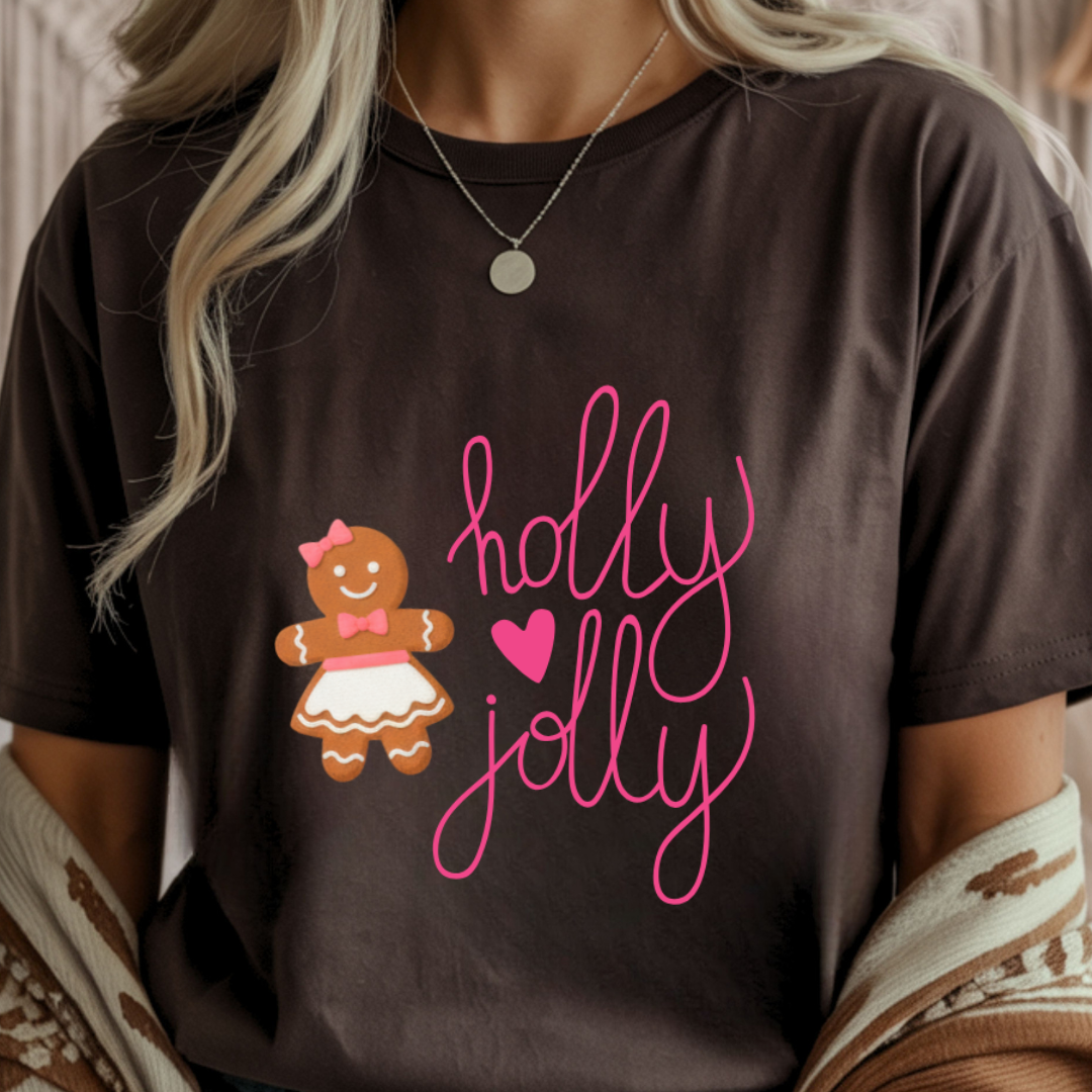 Holly Jolly Christmas Cookie - Winter Unisex T-Shirt