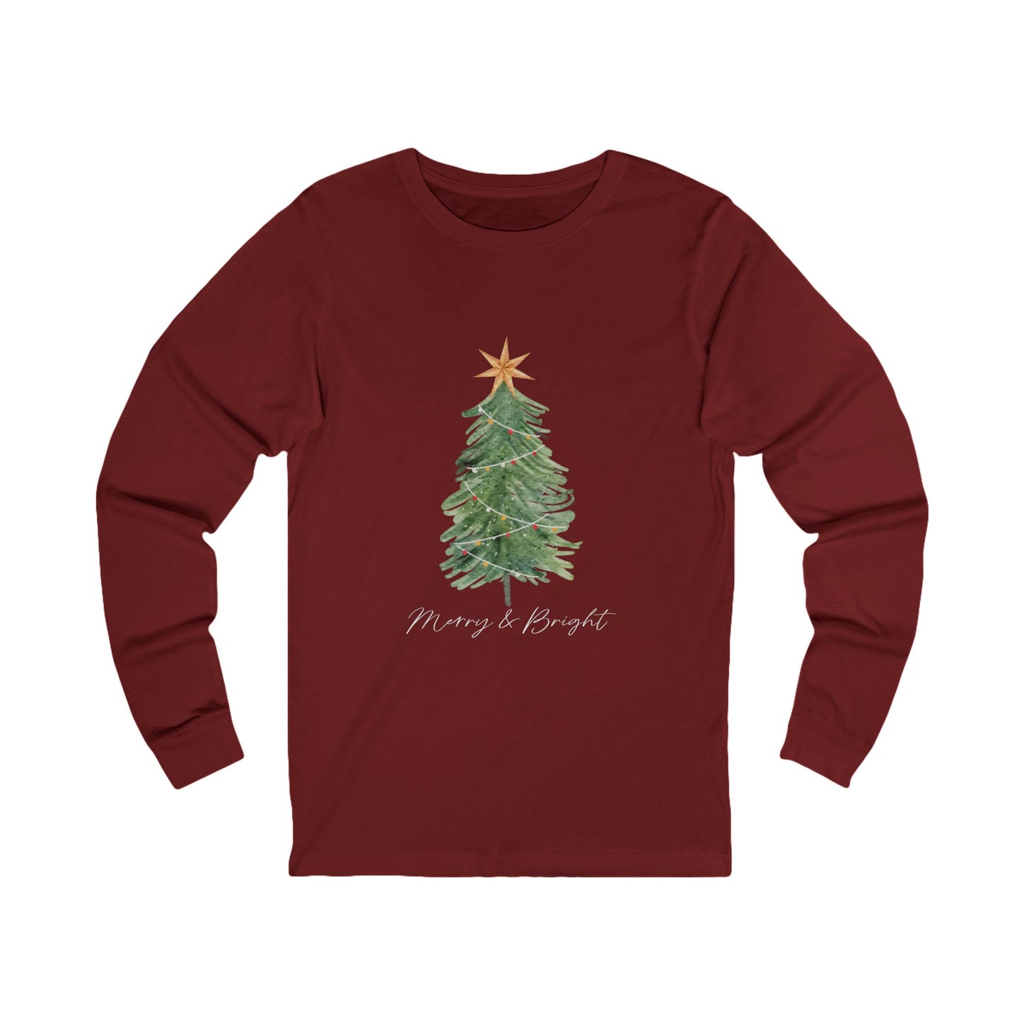 Merry & Bright Christmas - Winter Unisex Jersey Long Sleeve Tee