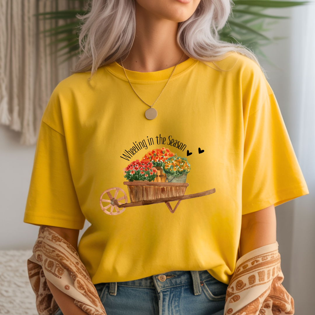 Wheeling in the Season - Fall Unisex T-Shirt