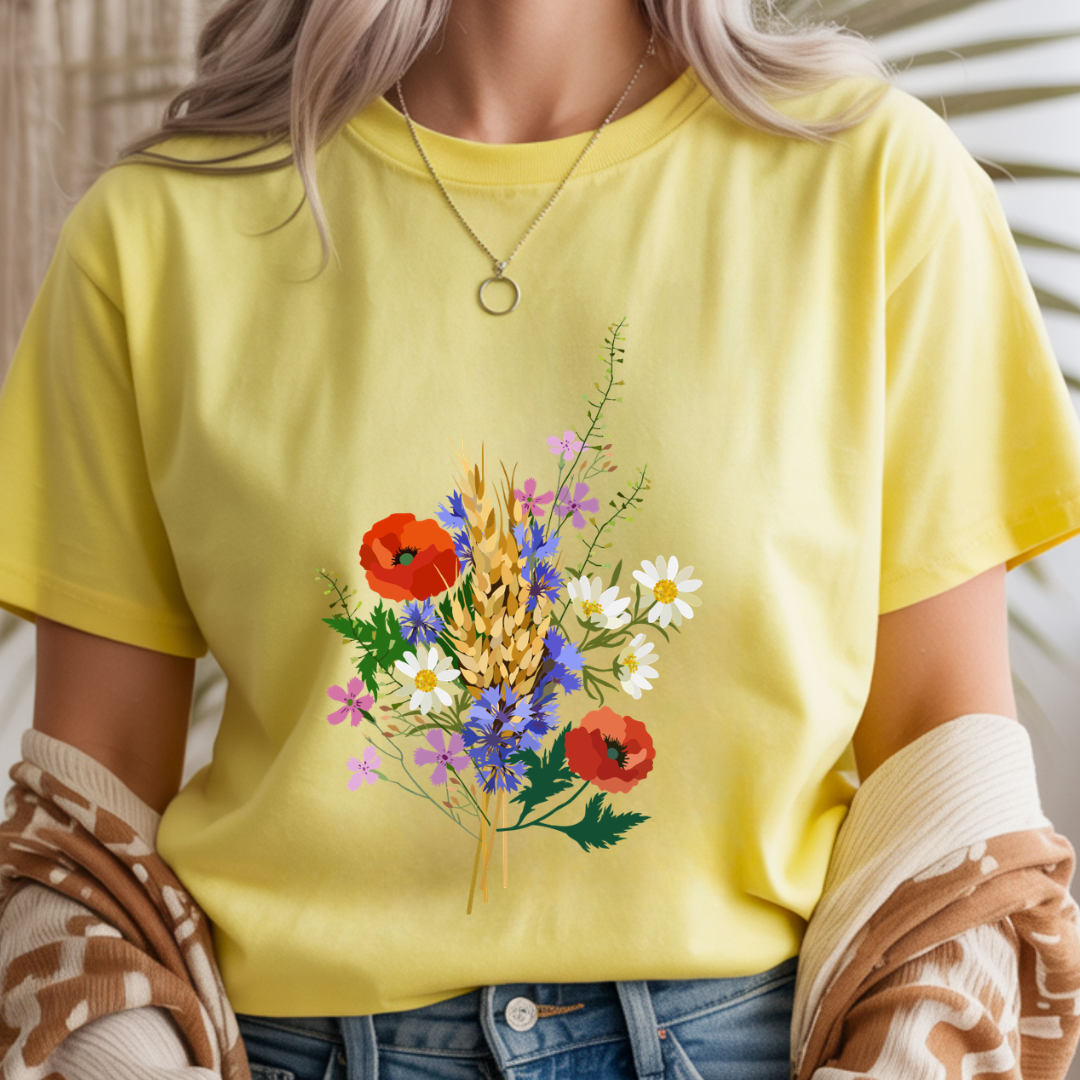 Wildflower Bouquet - Spring Unisex T-Shirt