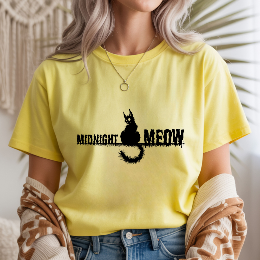 Midnight Meow Unisex T-Shirt