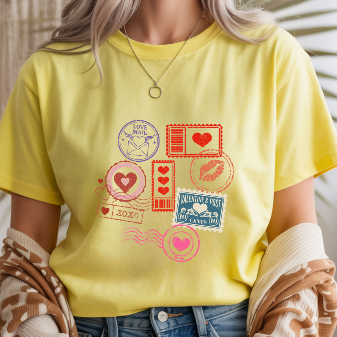 Valentines Day Stamps - Valentines Day Unisex T-Shirt