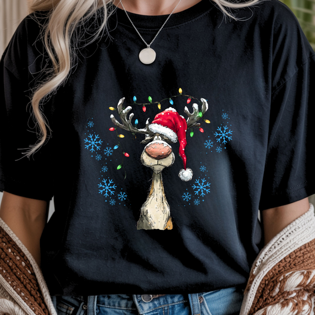 Vintage Reindeer - Christmas Unisex T-Shirt