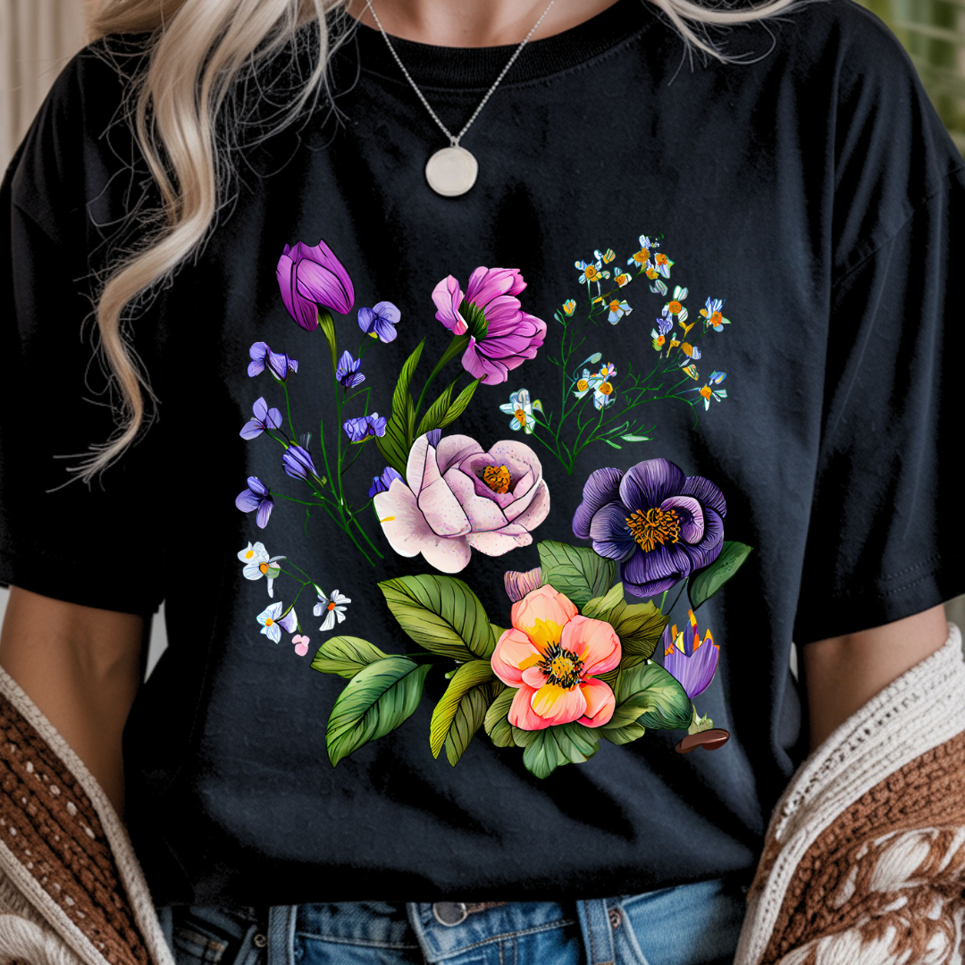 Floral Harmony - Spring Unisex T-Shirt
