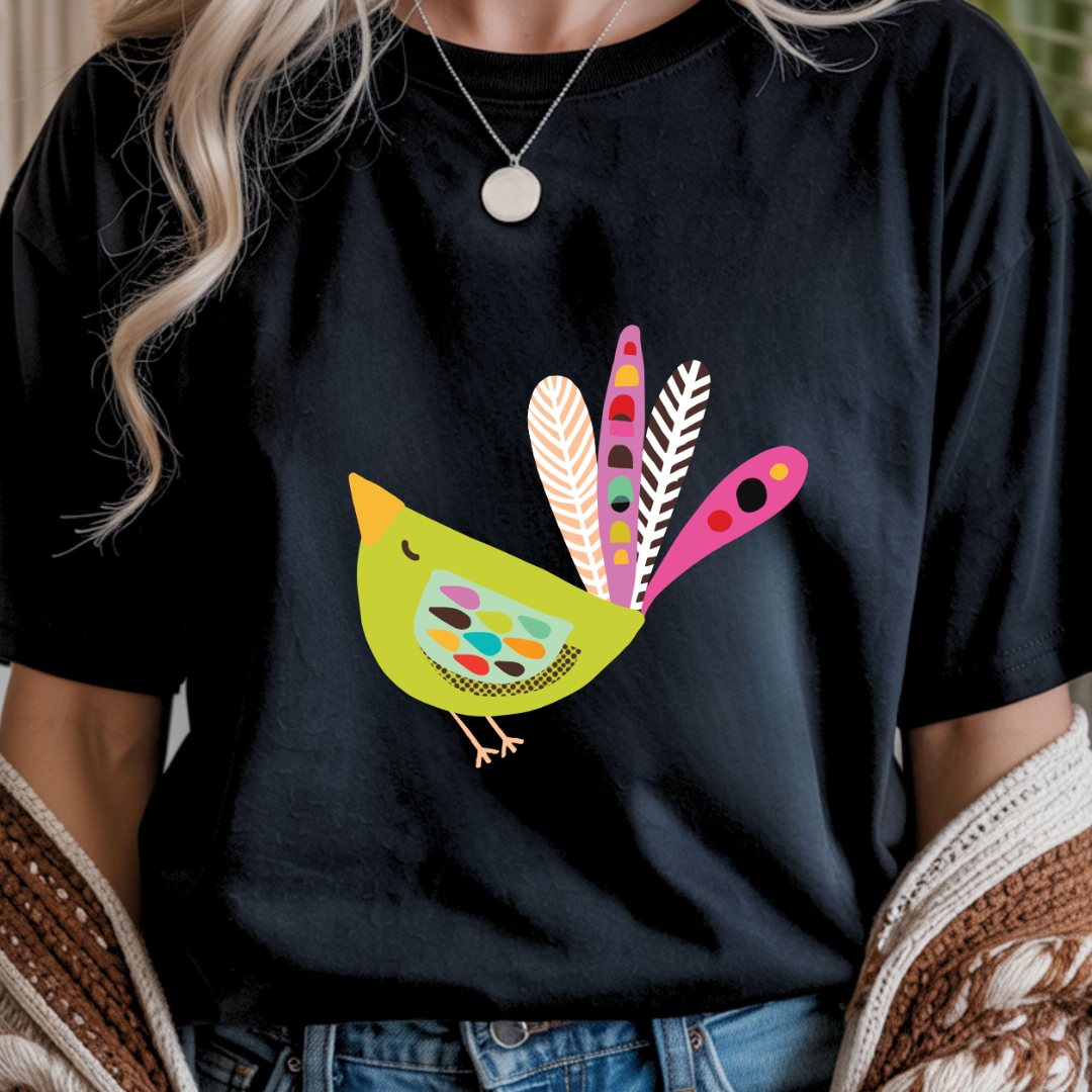 Folk Bird - Spring Unisex T-Shirt