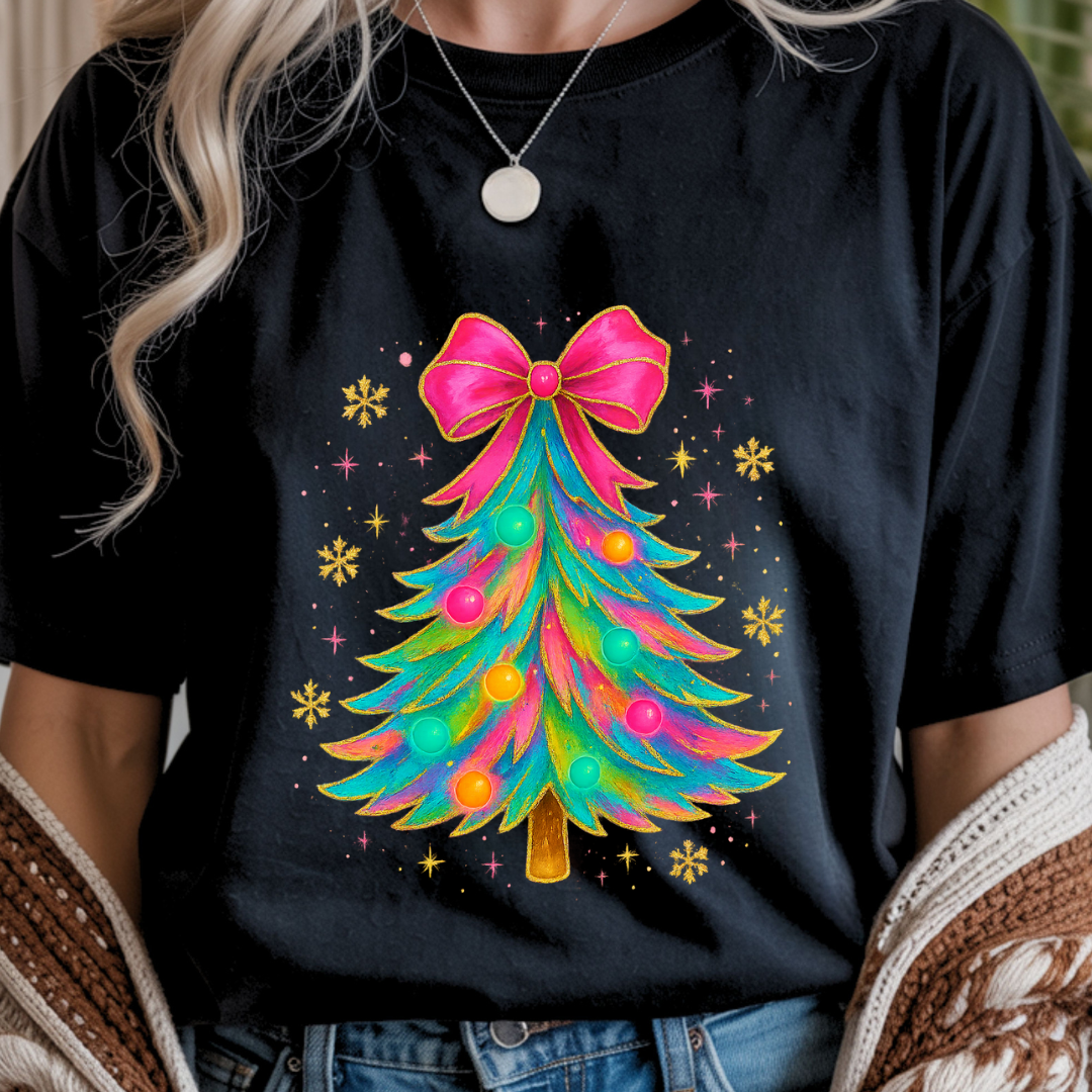 Christmas Bow Tree - Winter Unisex T-Shirt