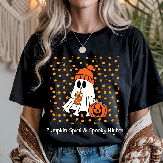 Pumpkin Spice and Spooky Nights Unisex T-Shirt