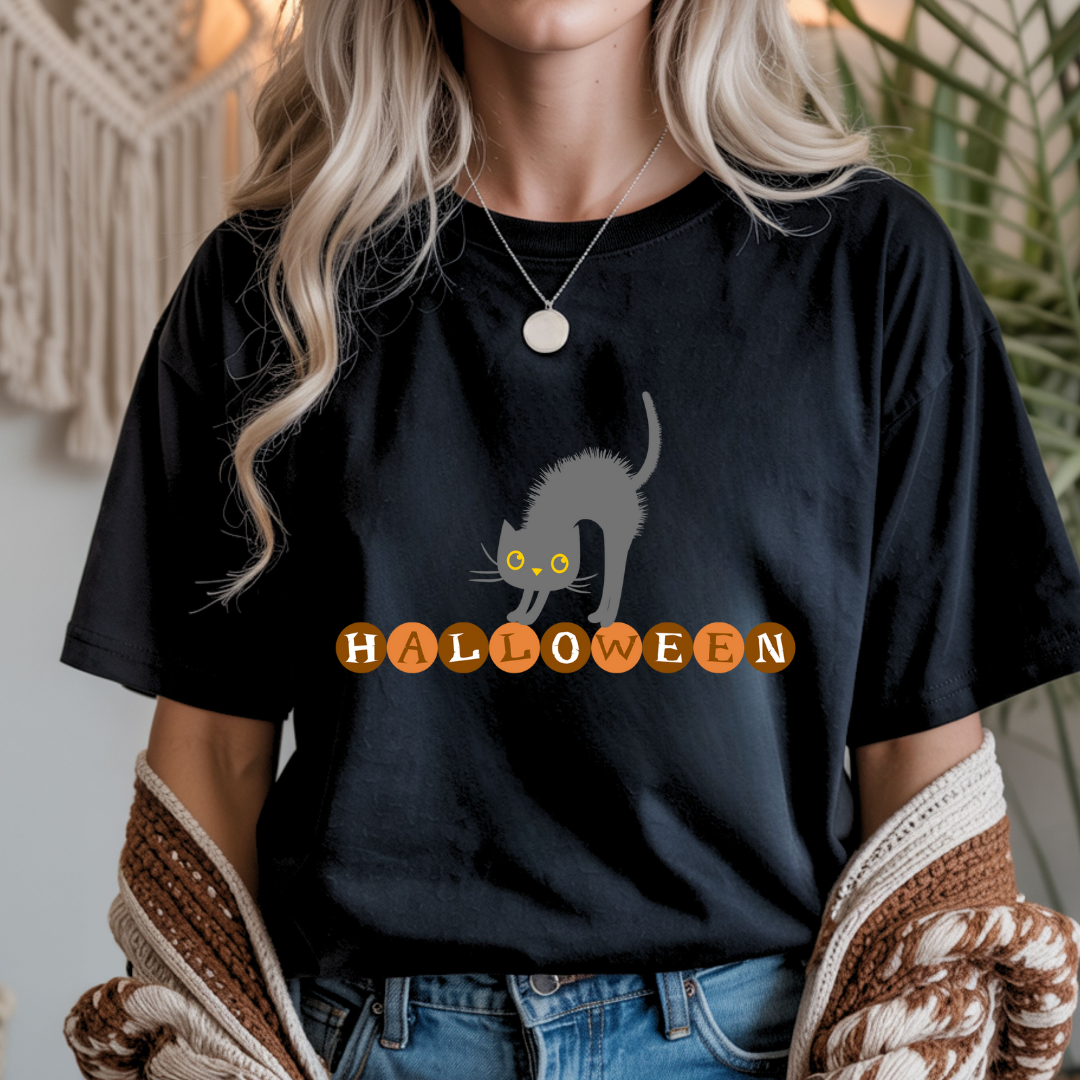 Halloween Cat Unisex T-Shirt