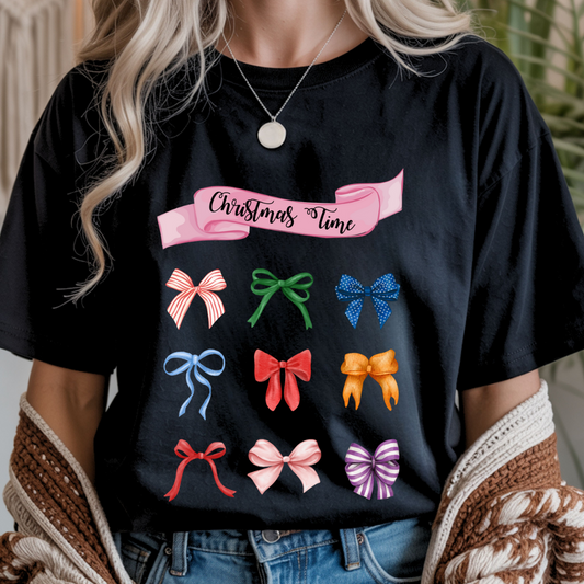 Christmas Time Ribbons - Winter Unisex T-Shirt