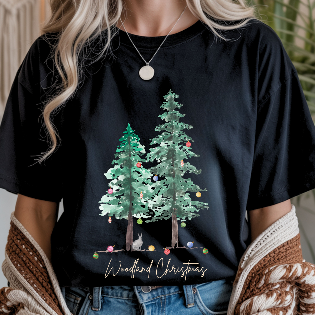 Woodland Christmas - Christmas Unisex T-Shirt