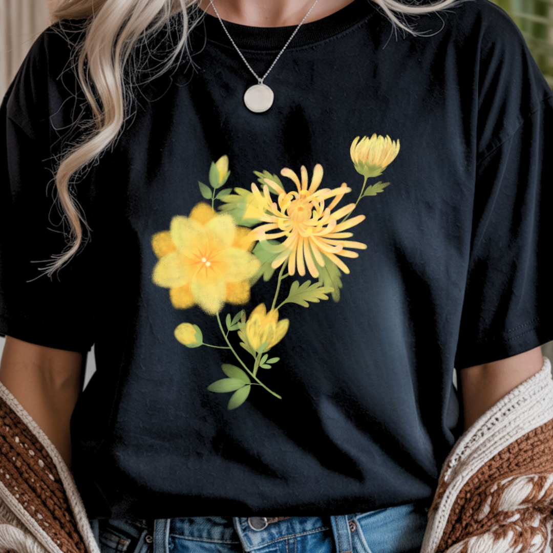 Yellow Wildflower - Spring Unisex T-Shirt