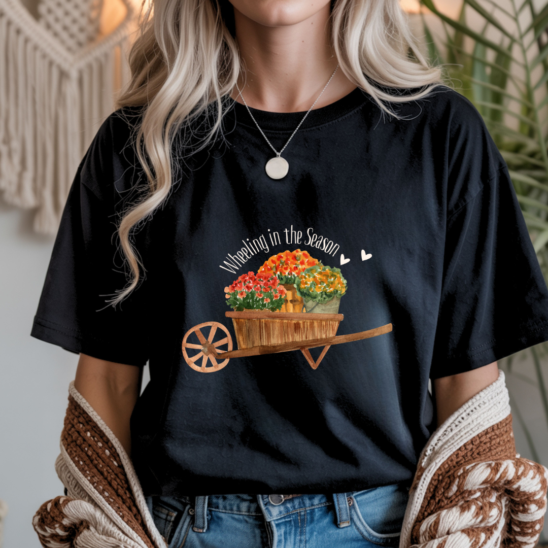 Wheeling in the Season - Fall Unisex T-Shirt