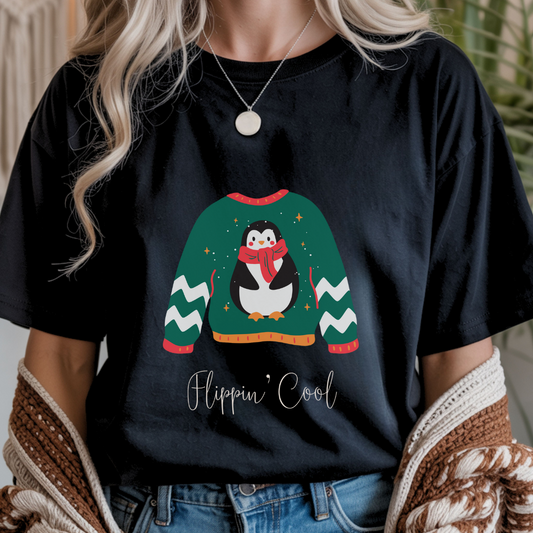 Hippin' Cool Penguin - Winter Unisex T-Shirt