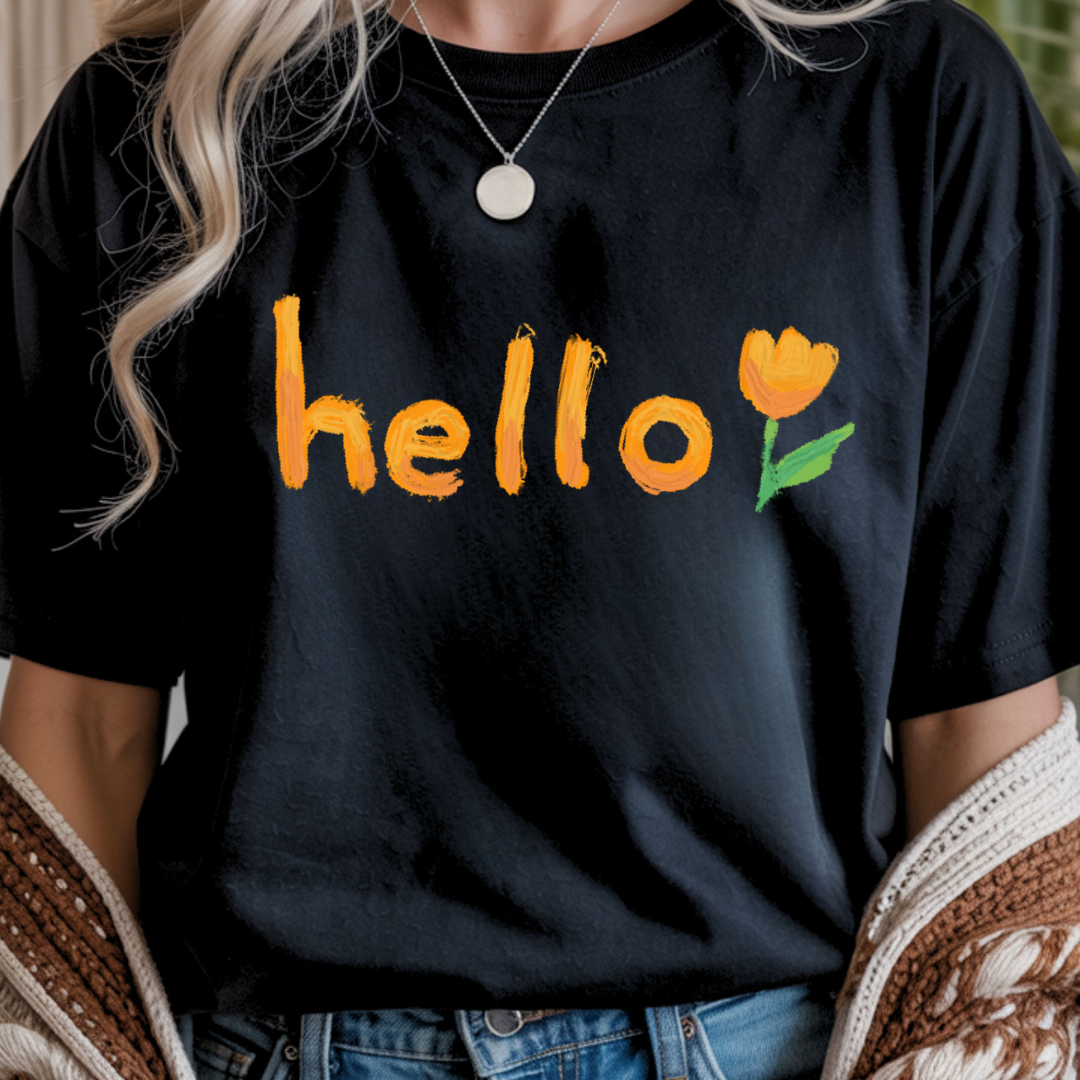 Hello Tulip - Spring Unisex T-Shirt