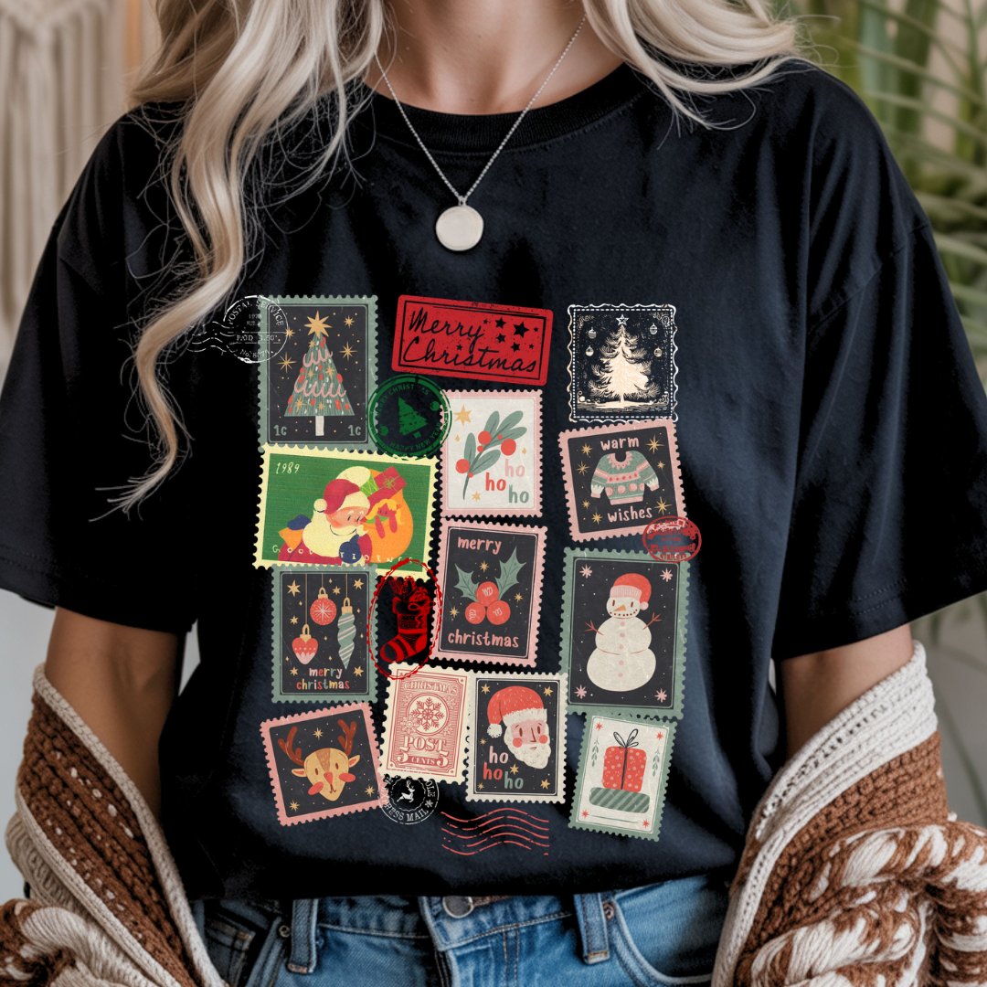 Christmas Stamps - Christmas Unisex T-Shirt