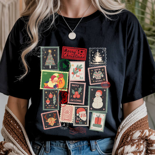 Christmas Stamps - Christmas Unisex T-Shirt