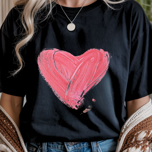 Painted Heart - Valentines Day Unisex T-Shirt
