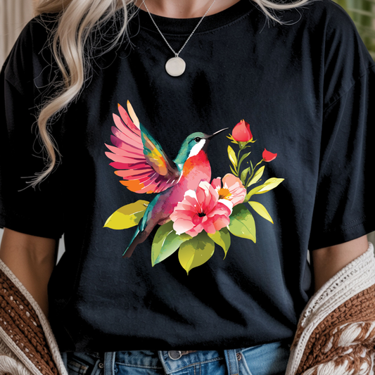 Hummingbird Garden - Spring Unisex T-Shirt