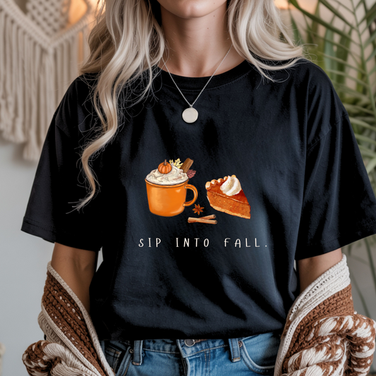 Sip into Fall Unisex T-Shirt