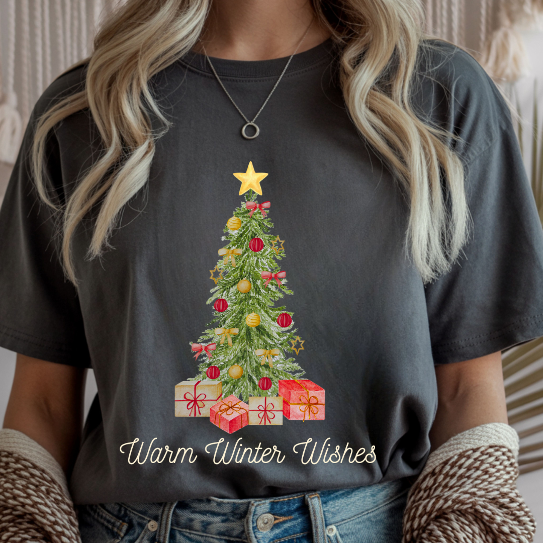 Warm Winter Wishes - Christmas Unisex T-Shirt