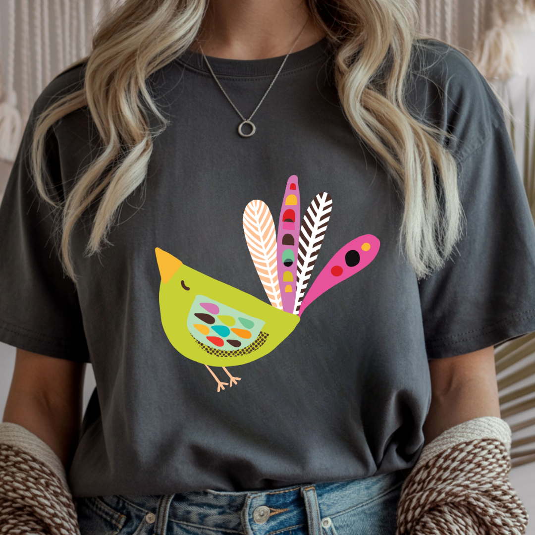 Folk Bird - Spring Unisex T-Shirt