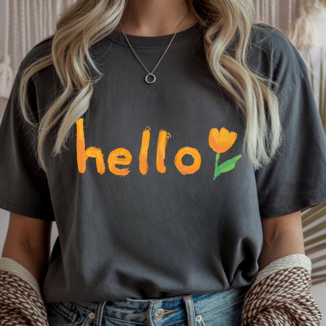 Hello Tulip - Spring Unisex T-Shirt