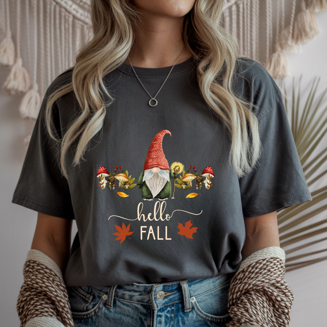 Hello Fall - Gnome Unisex T-Shirt