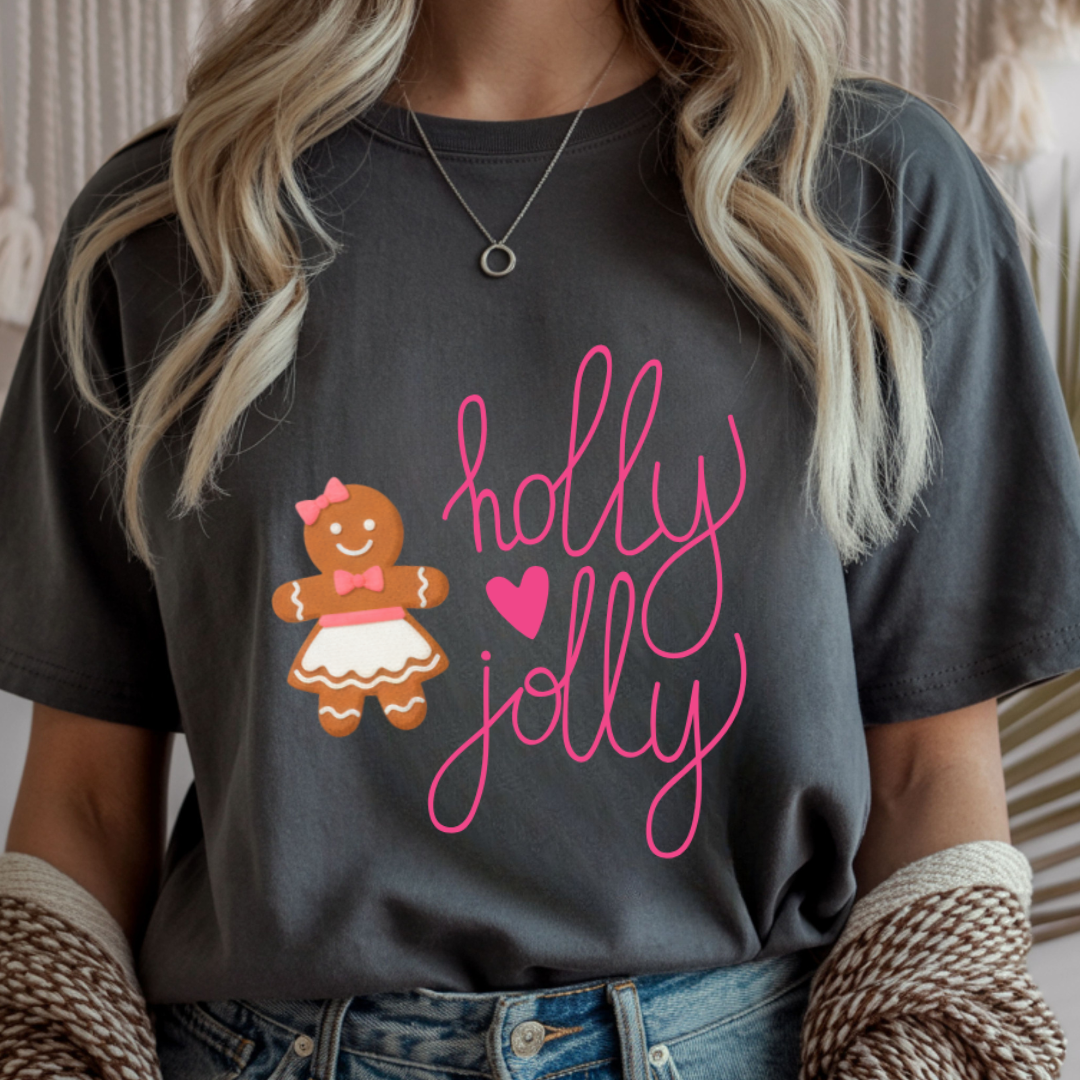 Holly Jolly Christmas Cookie - Winter Unisex T-Shirt