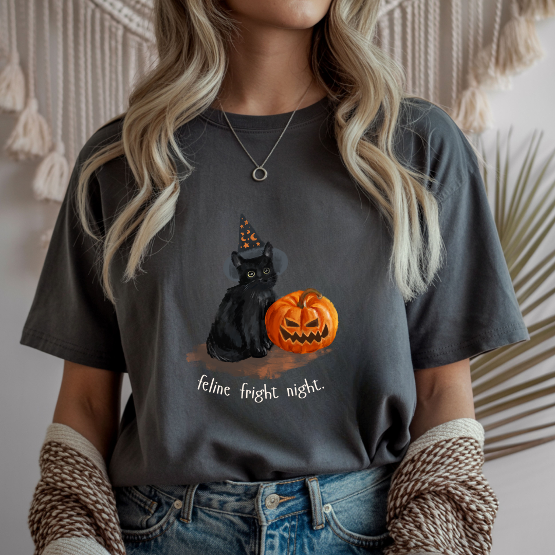 Feline Fright Night Unisex T-Shirt