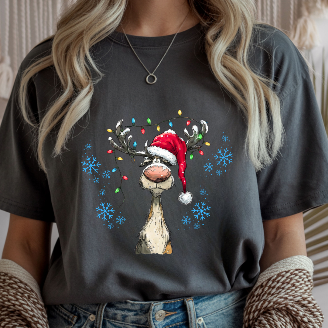 Vintage Reindeer - Christmas Unisex T-Shirt