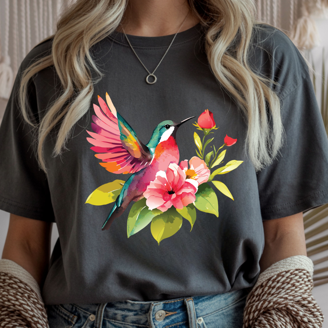 Hummingbird Garden - Spring Unisex T-Shirt
