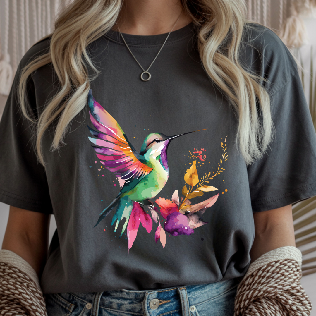 Watercolor Hummingbird - Spring Unisex T-Shirt