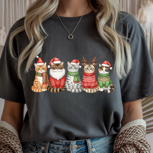 Christmas Cats - Winter Unisex T-Shirt