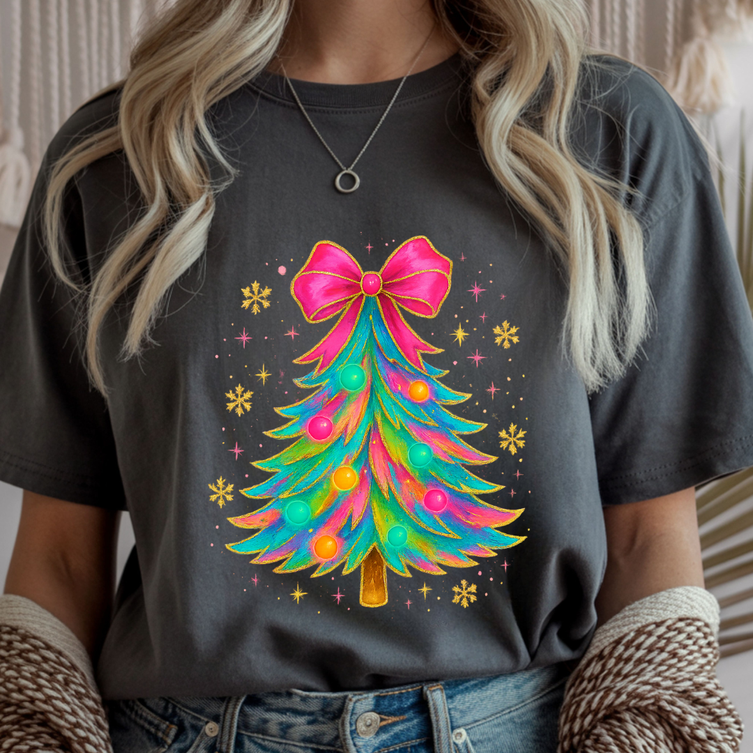 Christmas Bow Tree - Winter Unisex T-Shirt