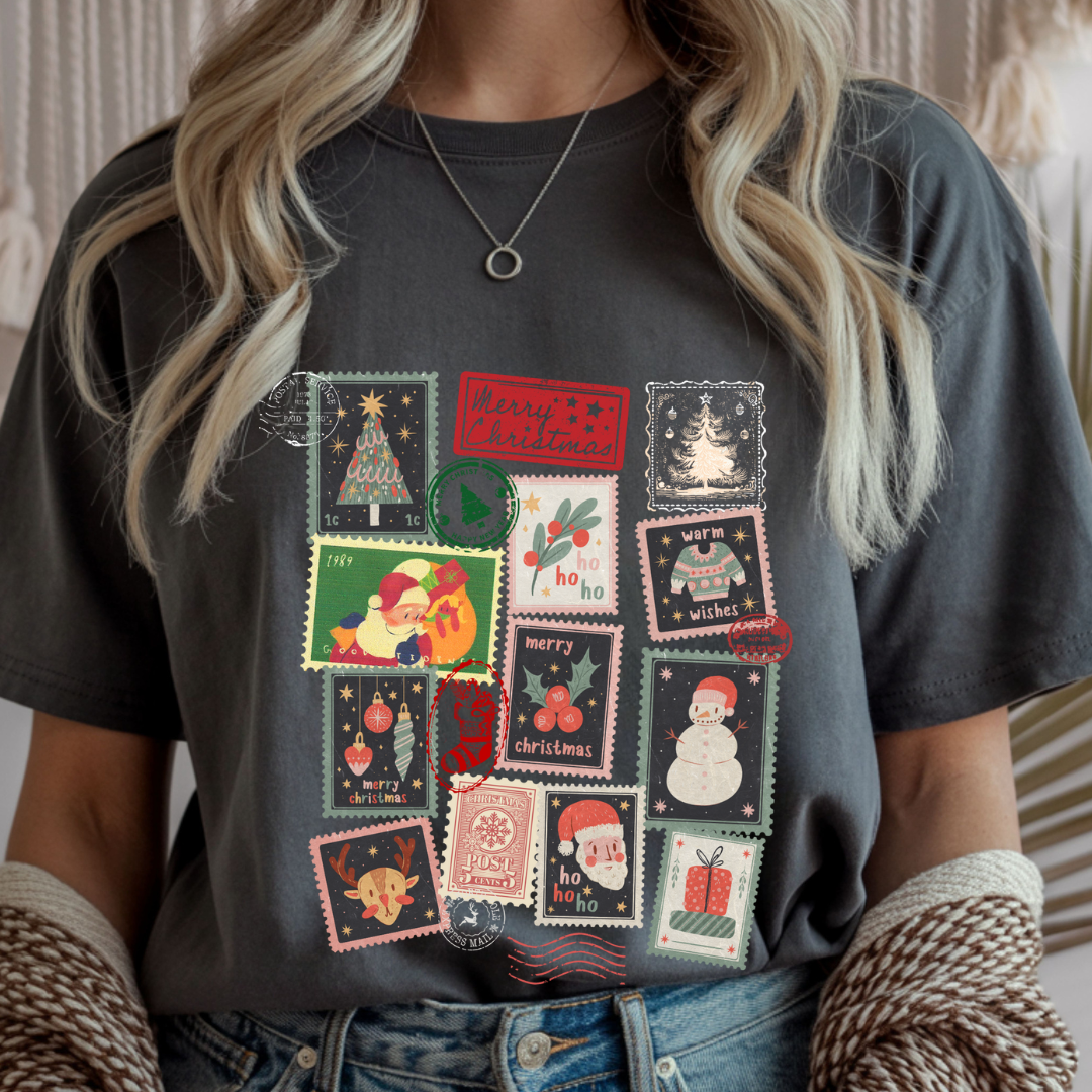Christmas Stamps - Christmas Unisex T-Shirt