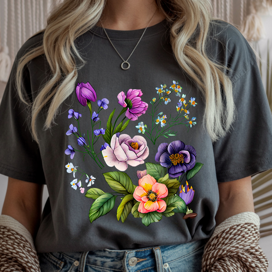Floral Harmony - Spring Unisex T-Shirt