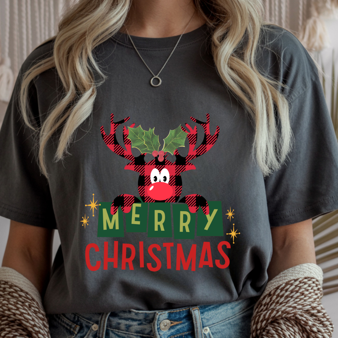 Merry Christmas Reindeer - Winter Unisex T-Shirt